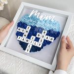 You Are The Piece That Holds Us Together - Personalized Flower Shadow Box With LED Light