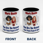 You Are The Reason I Don't Punch People At Work - Personalized Pen Holder