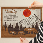 You Are The World - Personalized Wood And Acrylic Wall Art