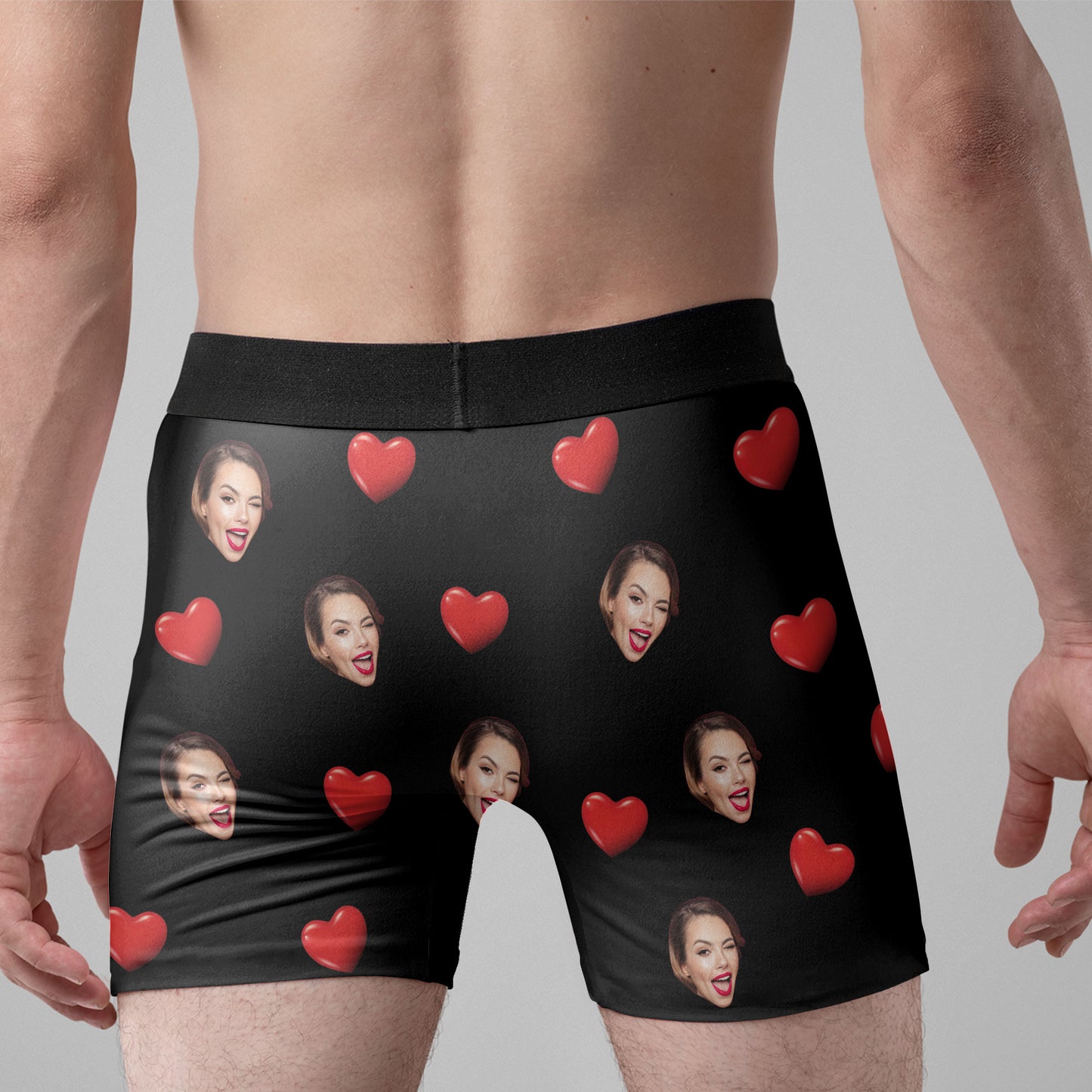 You Can Expect A Few Inches Tonight - Personalized Photo Men's Boxer Briefs