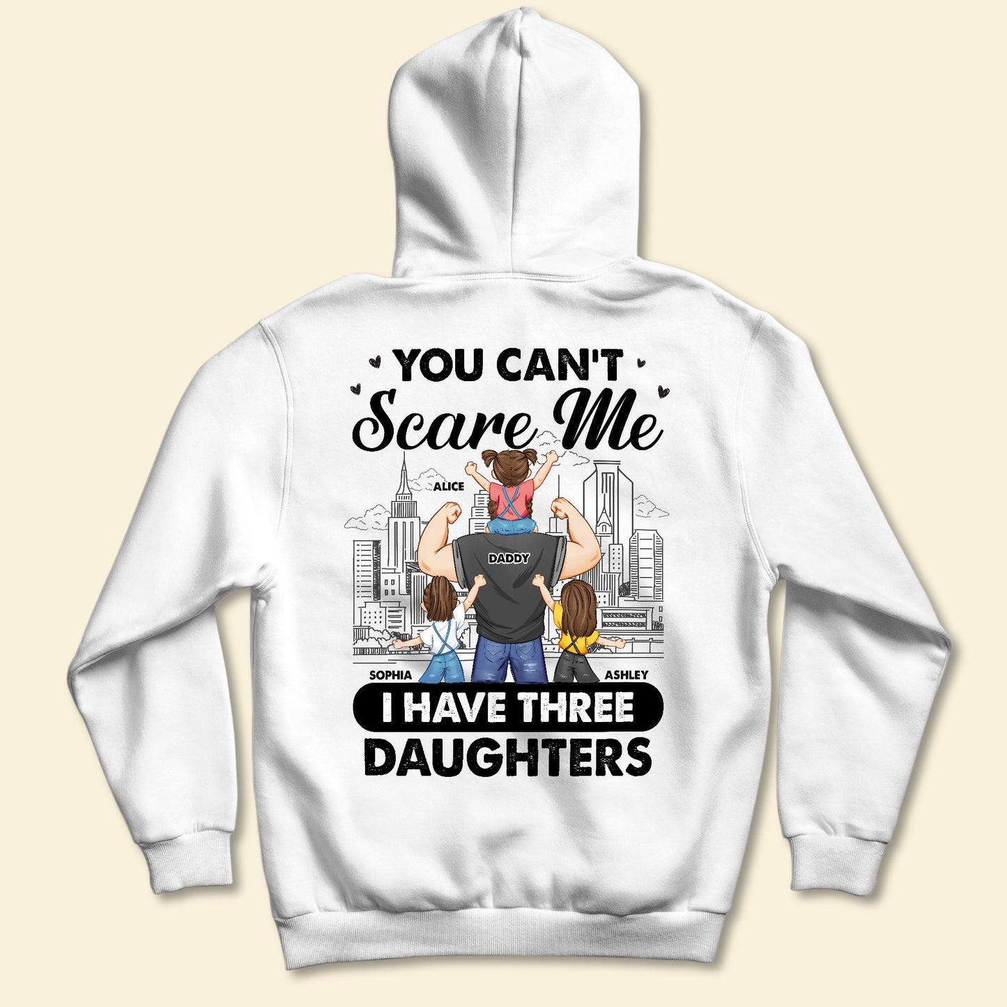 You Can't Scare Me - Personalized Back Printed Shirt