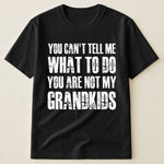 You Can't Tell Me What To Do You Are Not My Grandkids Fun Grandpa - Shirt