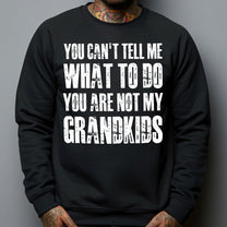 You Can't Tell Me What To Do You Are Not My Grandkids Fun Grandpa - Shirt