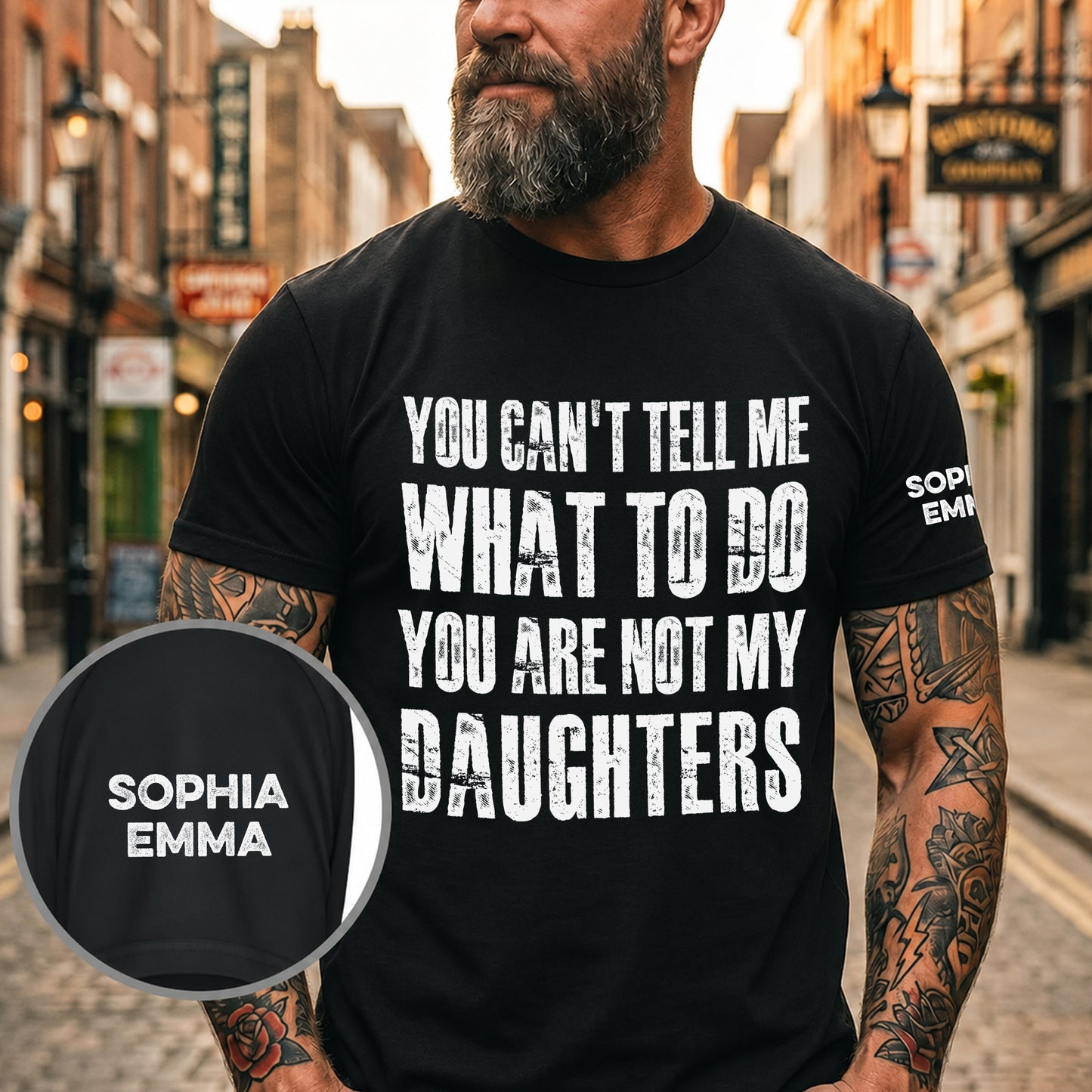 You Can't Tell Me What To Do You Are Not My Grandkids Ver 1 - Names On Sleeve - Personalized Shirt