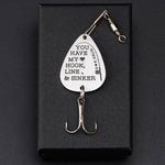 You Have My Heart, Hook, Line And Sinker - Personalized Fishing Lure Keychain