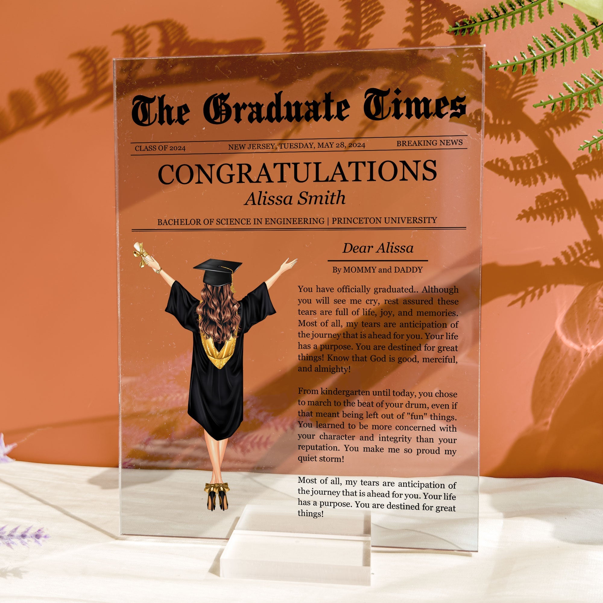 You Have Officially Graduated - Personalized Acrylic Plaque – Macorner