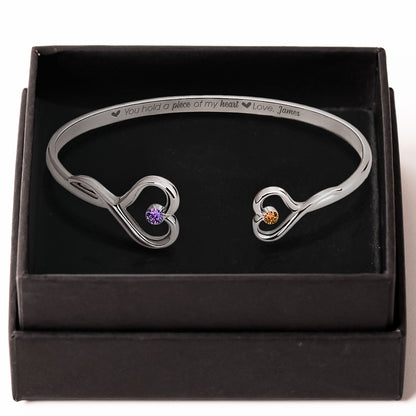 You Hold A Piece Of My Heart - Personalized Heart Bracelet