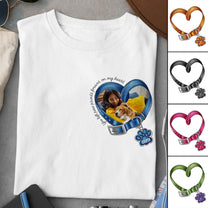 You Left Paw Prints Forever On My Heart - Personalized Photo Shirt
