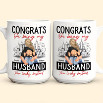 Congrats On Being My Boyfriend - Personalized Mug - Anniversary Gifts For Men, Husband, Him, Boyfriend