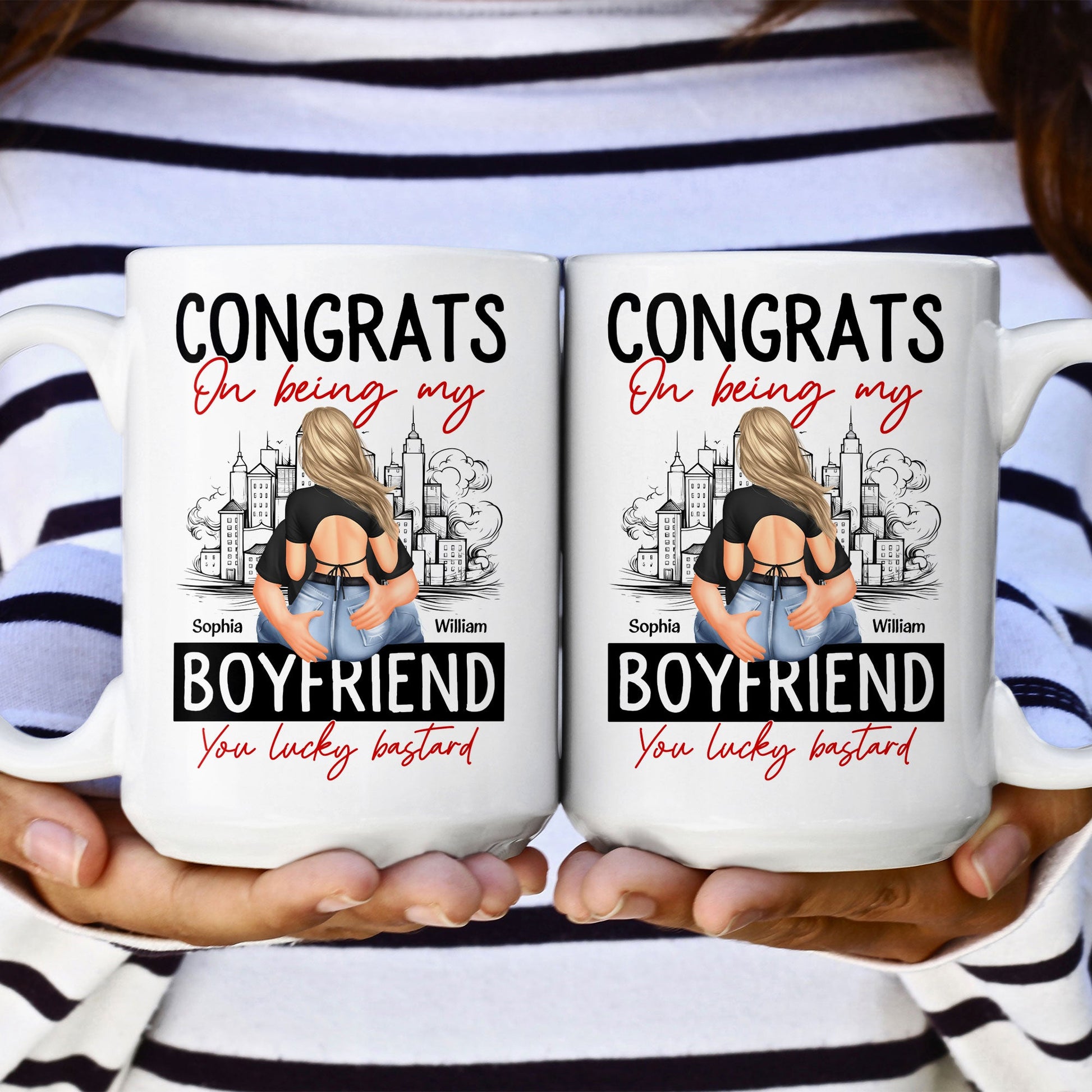 Funny Mug for Boyfriend, You Are the Luckiest Guy in World, Sarcastic –  CustomHappy