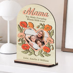 You Make Everyday Bloom With Love - Personalized Wooden Plaque
