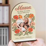 You Make Everyday Bloom With Love - Personalized Wooden Plaque