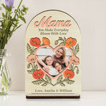 You Make Everyday Bloom With Love - Personalized Wooden Plaque