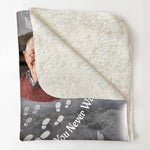 You Never Walk Alone Hugs From Heaven - Loss Of Loved Ones Gifts - Personalized Photo Blanket