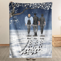 You Never Walk Alone I’m Always With You - Personalized Blanket