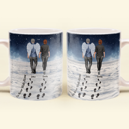 You Never Walk Alone - Memorial Gift For Loss Of Loved Ones - Personalized Mug