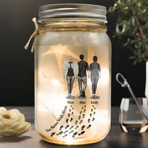 You Never Walk Alone - Memorial Gifts - Personalized Mason Jar Light