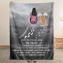 You Never Walk Alone Pet Loss Memorial - Personalized Blanket