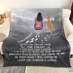 You Never Walk Alone Pet Loss Memorial - Personalized Blanket