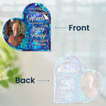 You Still Live On In The Hearts - Personalized Photo Window Corner Suncatcher