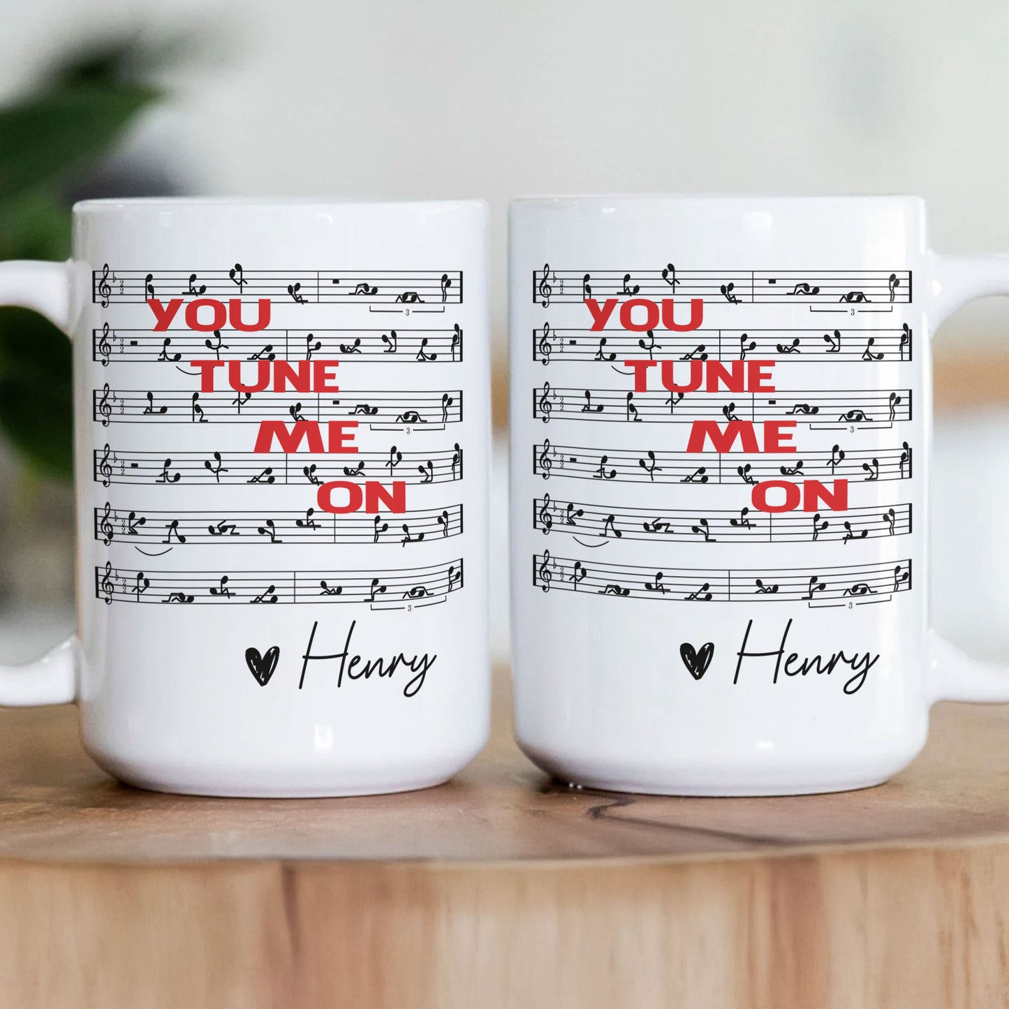 You Tune Me On, Funny Music - Personalized Mug