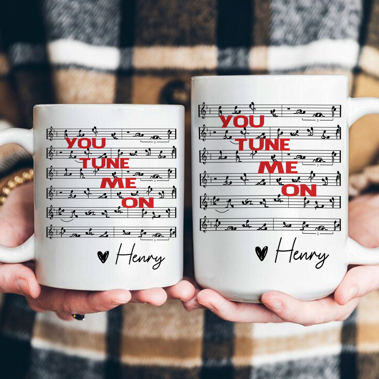 You Tune Me On, Funny Music - Personalized Mug
