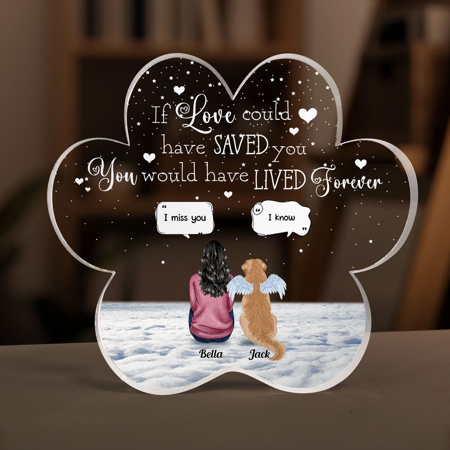 You Were My Favorite Hello And Hardest Goodbye - Personalized Custom Shaped Acrylic Plaque
