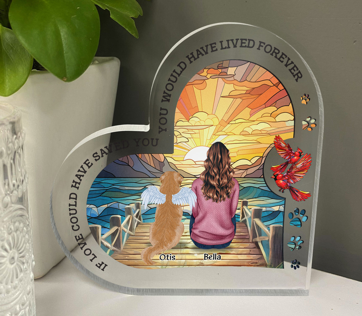 You Were My Favorite Hello & Hardest Goodbye Memorial Pet - Personalized Acrylic Plaque