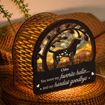 You Were My Favorite Hello & Hardest Goodbye - Personalized Lantern Night Light