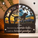 You Were My Favorite Hello & Hardest Goodbye - Personalized Lantern Night Light