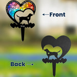 You Were My Favorite Hello & My Hardest Goodbye Dog Loss - Personalized Metal Garden Stake