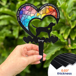 You Were My Favorite Hello & My Hardest Goodbye Dog Loss - Personalized Metal Garden Stake