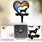 You Were My Favorite Hello & My Hardest Goodbye Dog Loss - Personalized Metal Garden Stake