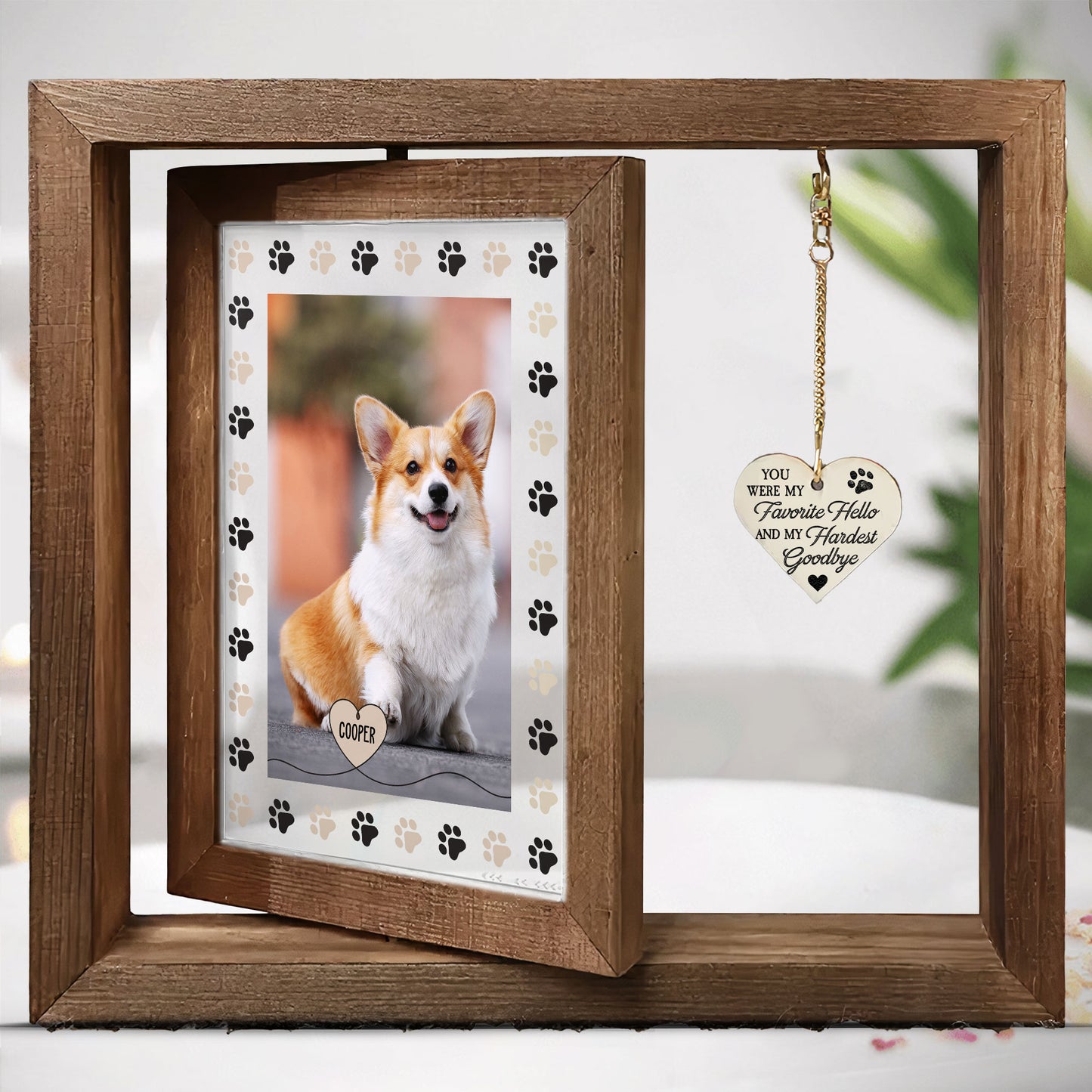You Were My Hardest Goodbye - Personalized Wooden Photo Frame