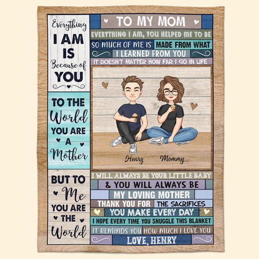 You Will Always Be My Loving Mother - Personalized Blanket