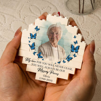 You Will Always Be My Missing Piece Memorial Gifts - Personalized Buildable Christmas Photo Ornament