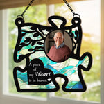 You Will Always Be My Missing Piece - Personalized Photo Window Hanging Suncatcher Ornament