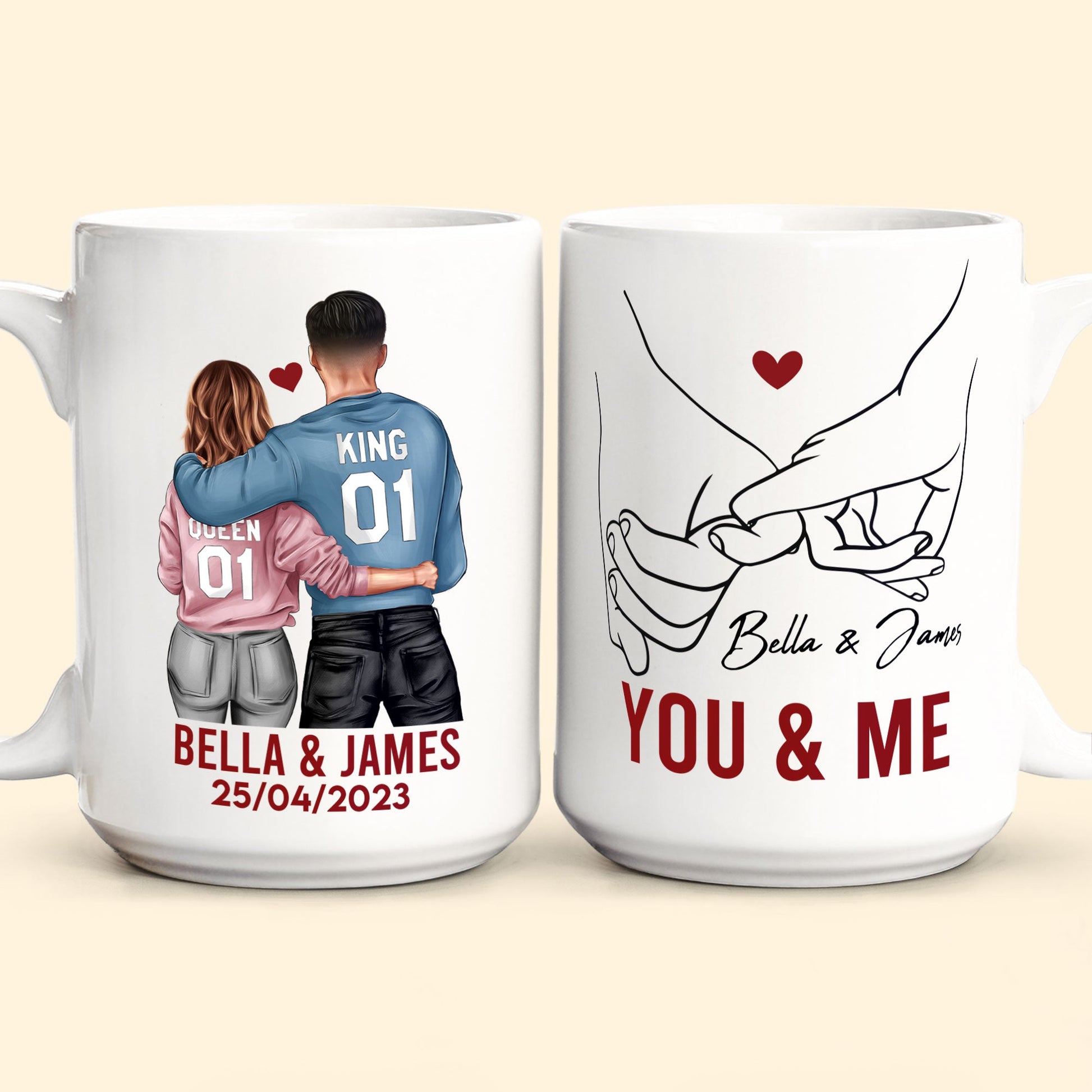 You & Me Always And Forever - Personalized Mug