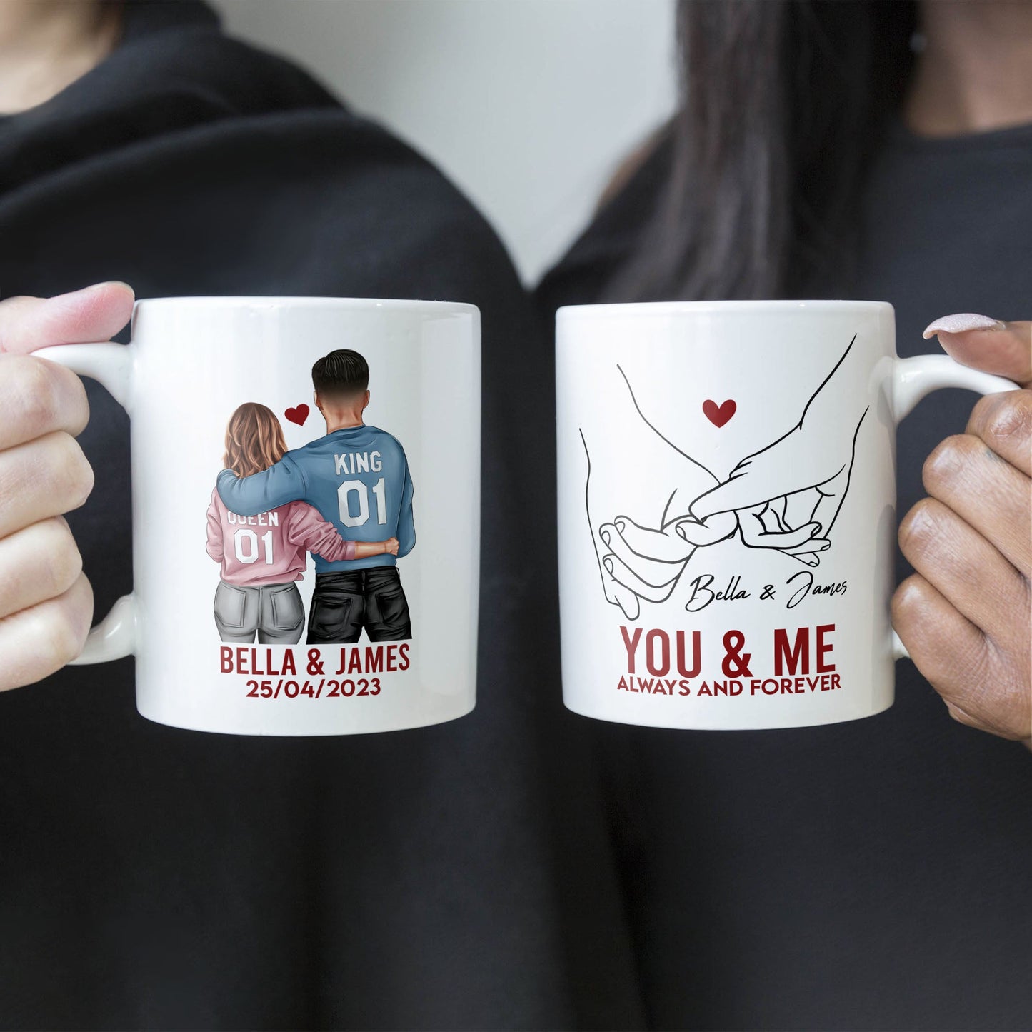 You & Me Always And Forever - Personalized Mug