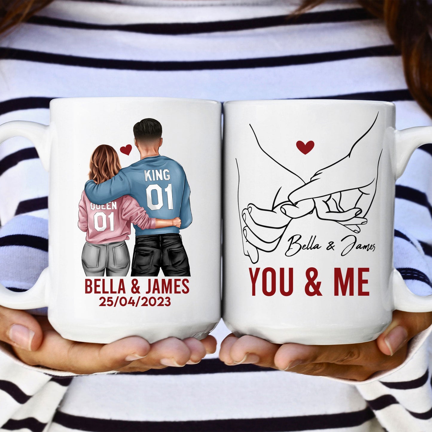 You & Me Always And Forever - Personalized Mug