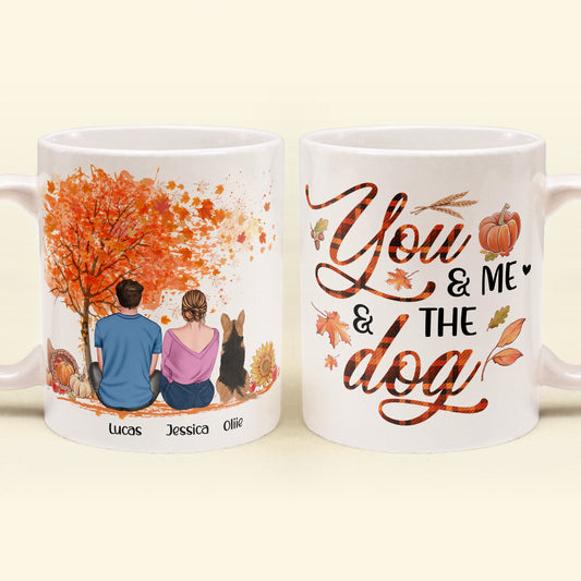 You & Me And The Dog - Personalized Mug