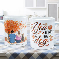 You & Me And The Dog - Personalized Mug