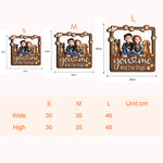 You & Me And The Dogs - Personalized Wood Sign