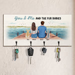 You & Me And The Fur Babies - Personalized Key Holder