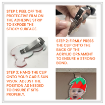 You & Me Drive Safe I Love You - Personalized Acrylic Photo Visor Clip