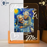 You & Me Forever & Always Custom Photo Van Gogh Art Anniversary Gifts - Personalized Night Light