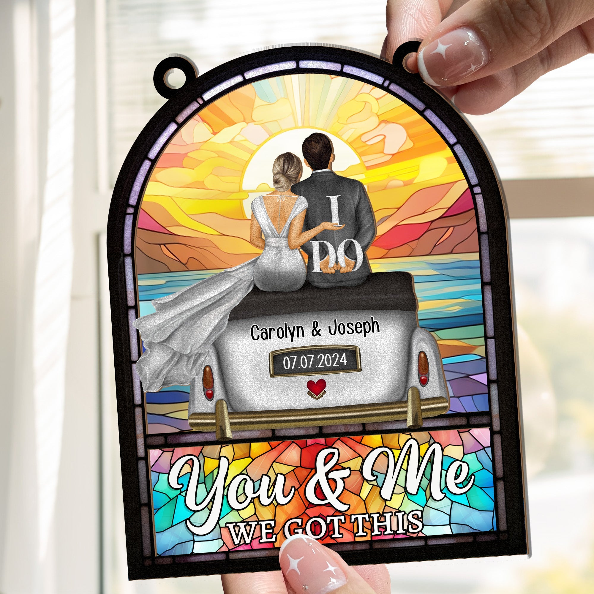 You & Me We Got This - Personalized Window Hanging Suncatcher Ornament ...
