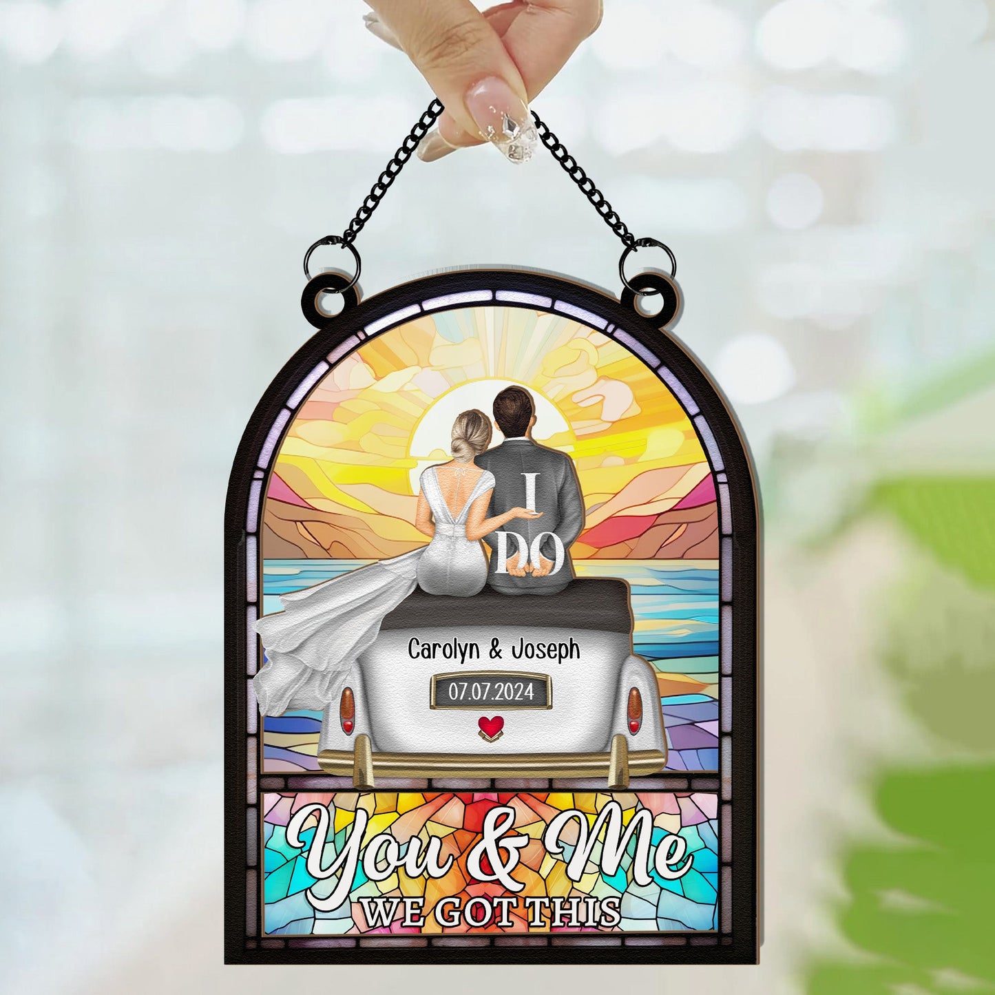 You & Me We Got This - Personalized Window Hanging Suncatcher Ornament