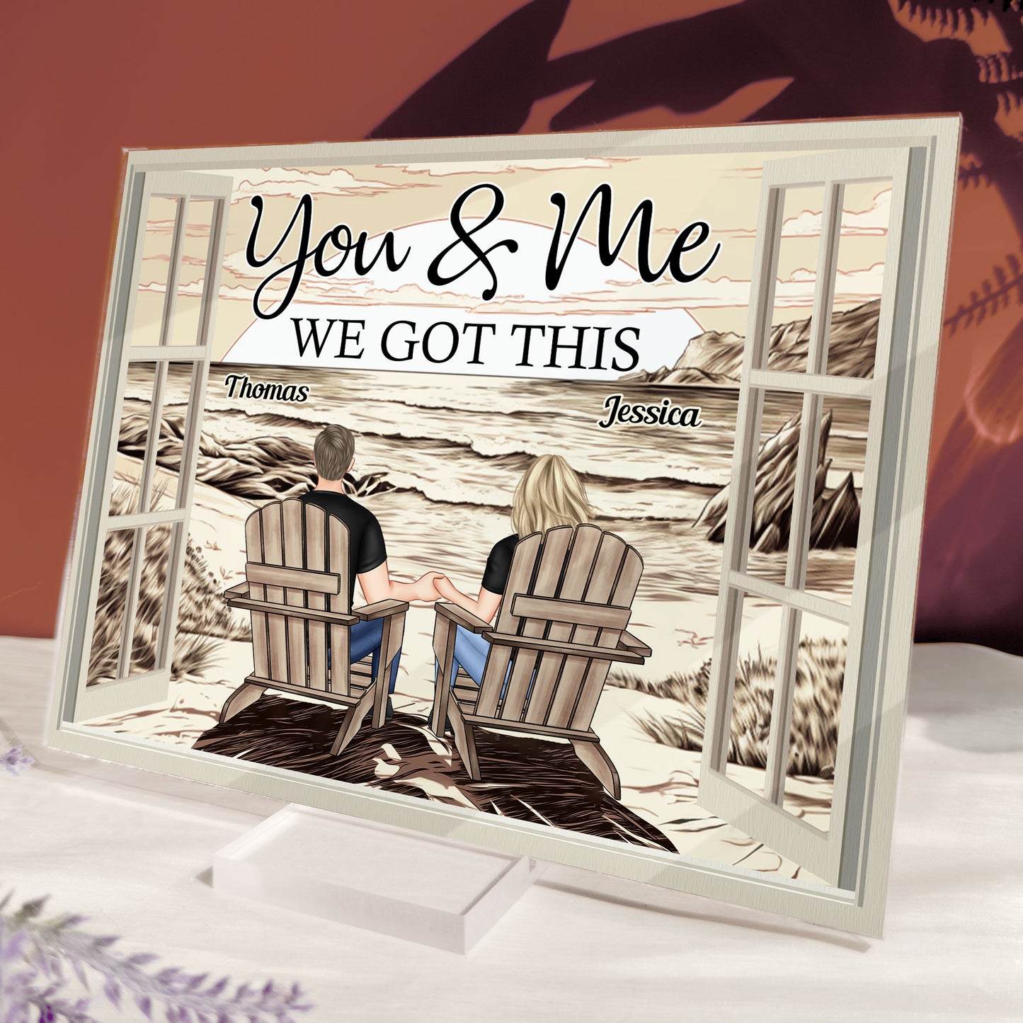 You & Me We Got This Anniversary Gift - Personalized Acrylic Plaque