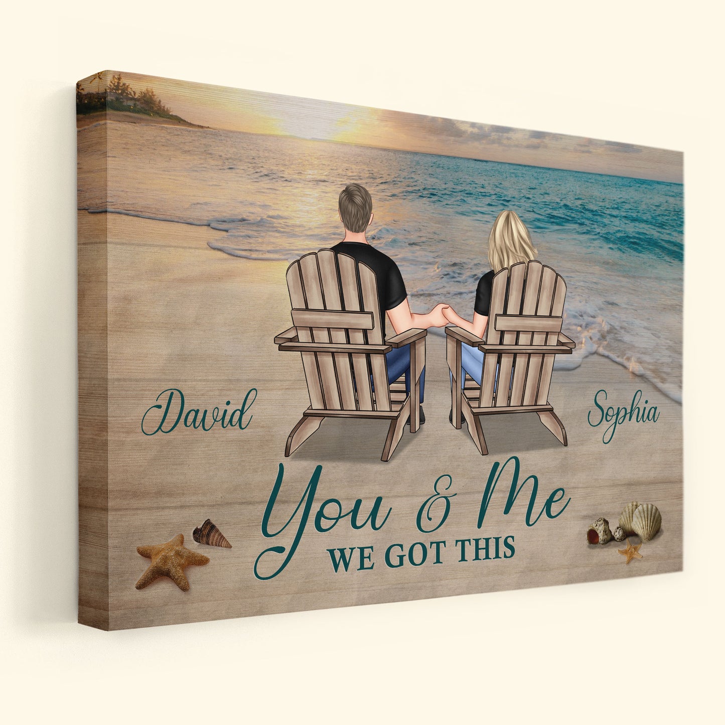 You & Me We Got This Anniversary Gift - Personalized Wrapped Canvas